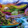 Puzzle O paraíso na Terra nas montanhas