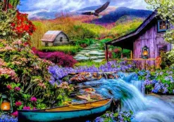 Puzzle O paraíso na Terra nas montanhas
