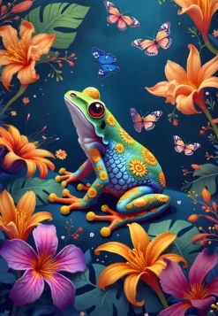 Puzzle O sapo e o baile da borboleta