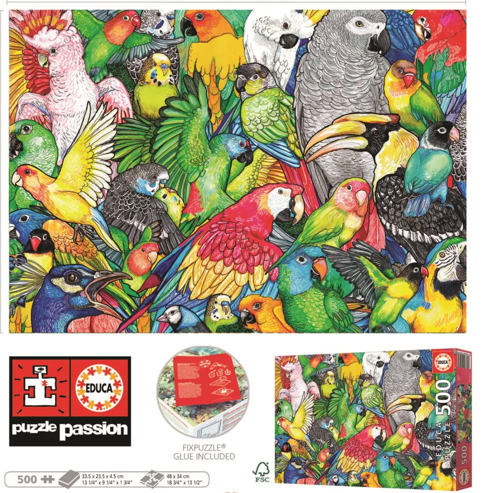 Puzzle Papagaios