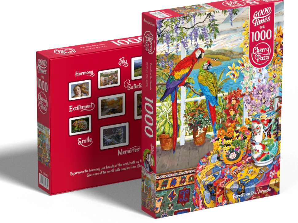 Puzzle Papagaios na varanda