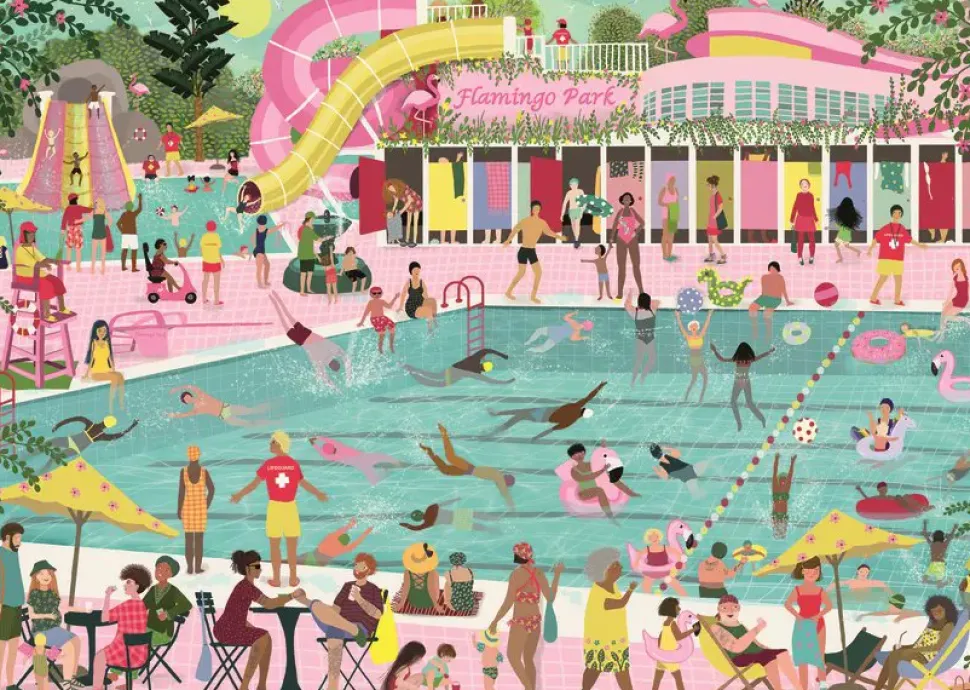 Puzzle Parque Flamingo