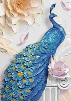 Puzzle Pavão Azul