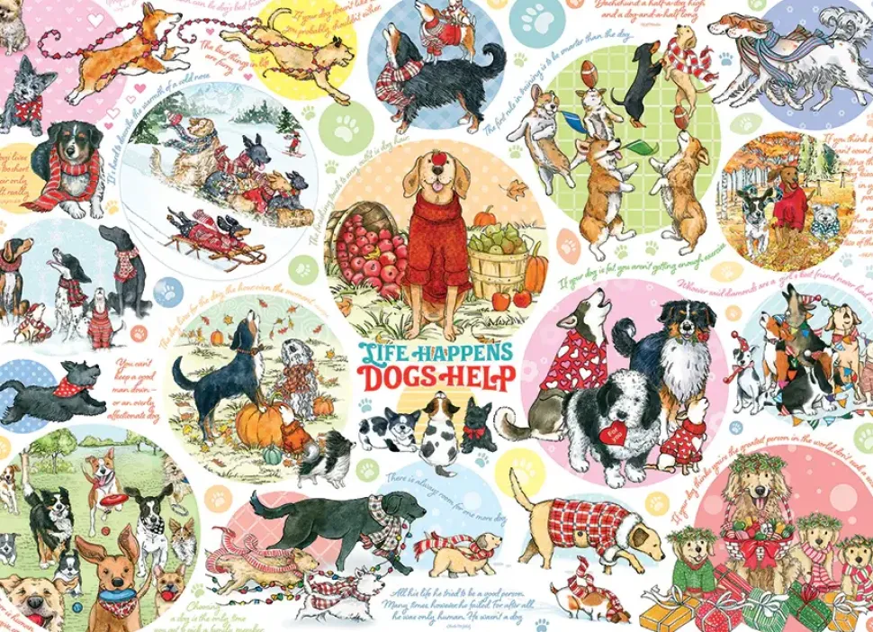 Puzzle Pensamentos sobre cães