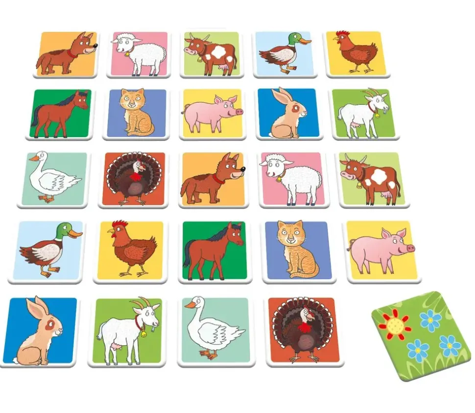 Puzzle Pexeso: Casa zvieratká