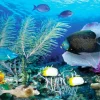 Puzzle Pintura diamantada: Oceano 80x40 cm