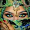 Puzzle Pintura diamantada: O mau-olhado 7D 30x40 cm