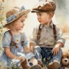 Puzzle Pintura Diamant: Amizade 30x40cm