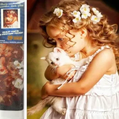 Puzzle Pintura Diamant: Amizade terna 30x40cm