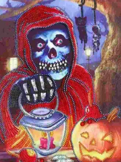 Puzzle Pintura diamante: Halloween 30x40cm 7D