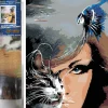 Puzzle Pintura diamante: O olhar de um gato 30x40cm