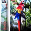 Puzzle Pintura diamante: Papagaios coloridos 80x40cm