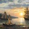 Puzzle Pintura diamante: Veleiros II 30x40cm