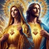 Puzzle Pintura Diamant: Maria e Jesus 30x40cm