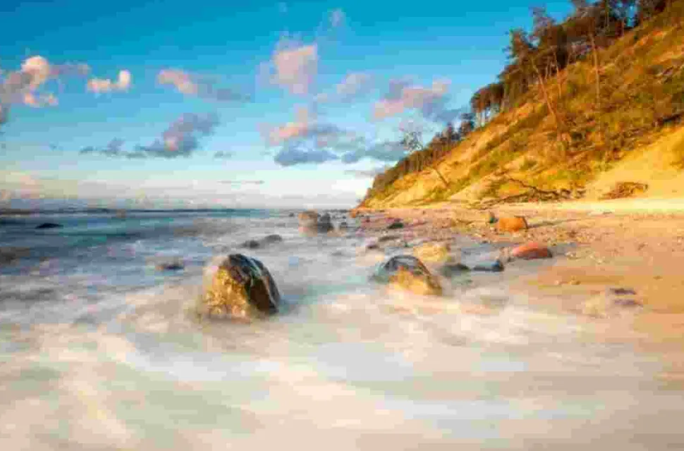 Puzzle Pintura Diamant: Praia rochosa 30x40cm