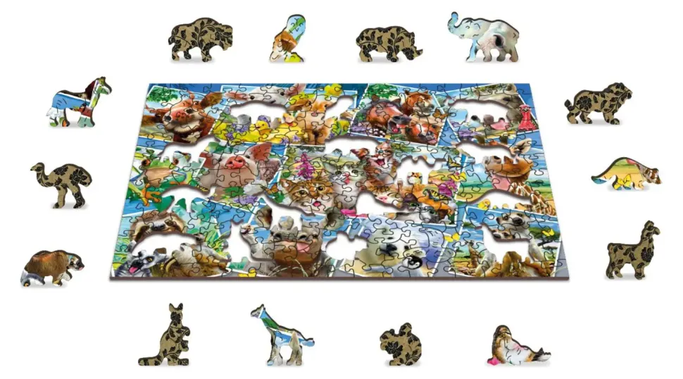 Puzzle Postais de Animais