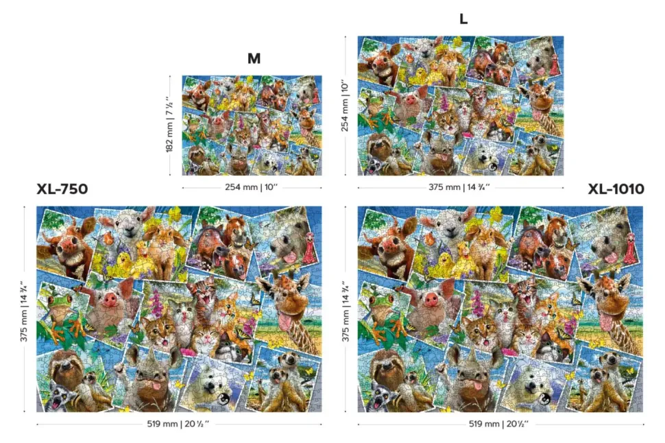 Puzzle Postais de Animais