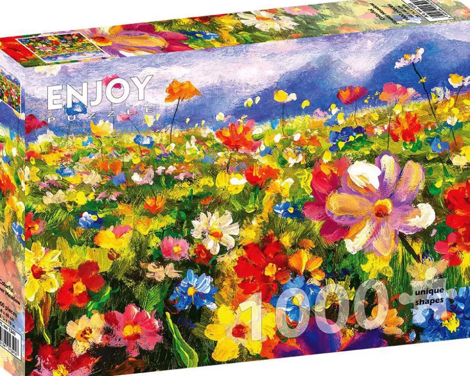 Puzzle Prado de Flores Coloridas