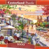 Puzzle Pôr do sol romântico da cidade