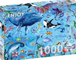 Puzzle Profundo mar azul