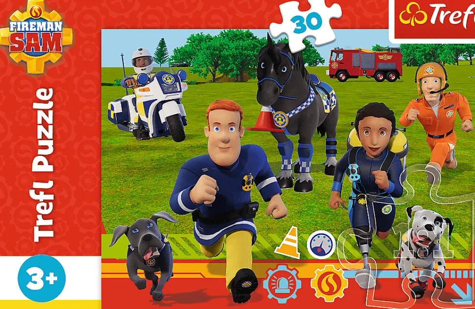 Puzzle Pronto para ajudar o bombeiro Sam 30 dielikov