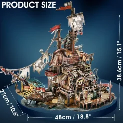 Puzzle Puzzle 3D Pirátský prístav Tortuga