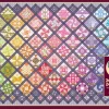 Puzzle Quatro blocos de colcha quadrados