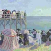 Puzzle Raoul Dufy - Praia Estacade em Trouville, 1905