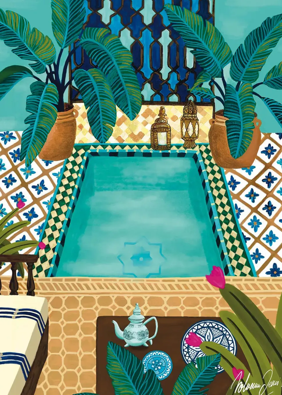 Puzzle Riad Azul