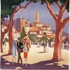 Puzzle Roger Broders - Grasse, la Ville des Fleurs et des Pafums, 1927