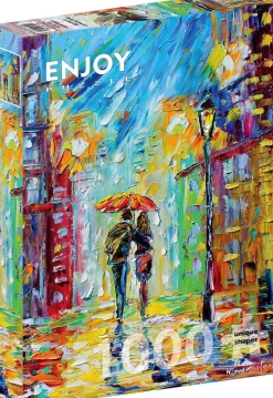 Puzzle Romance chuvoso na cidade