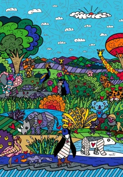 Puzzle Romero Britto: Natureza