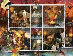 Puzzle Selos de Halloween: dança do esqueleto