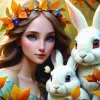 Puzzle Senhora e Coelhinhos