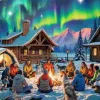 Puzzle Sob a aurora