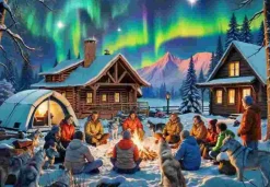 Puzzle Sob a aurora