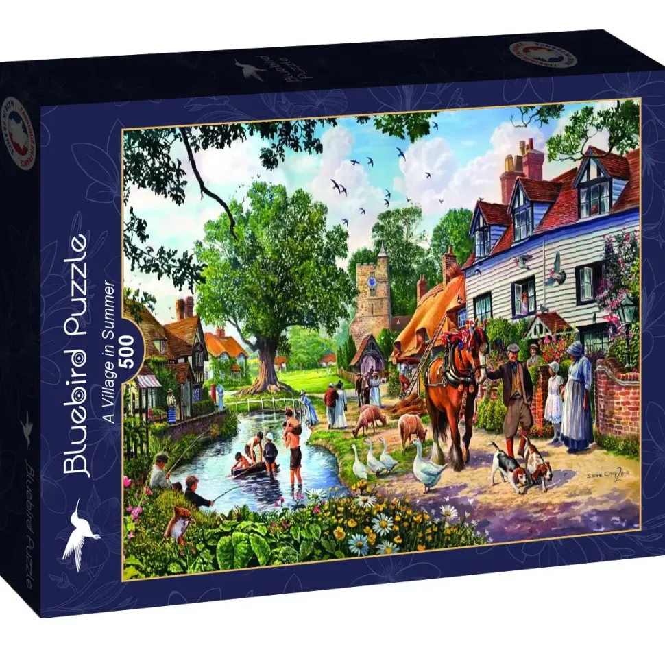 Puzzle Steve Crisp: uma vila no verão