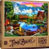Puzzle Sunset Canoe