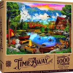 Puzzle Sunset Canoe