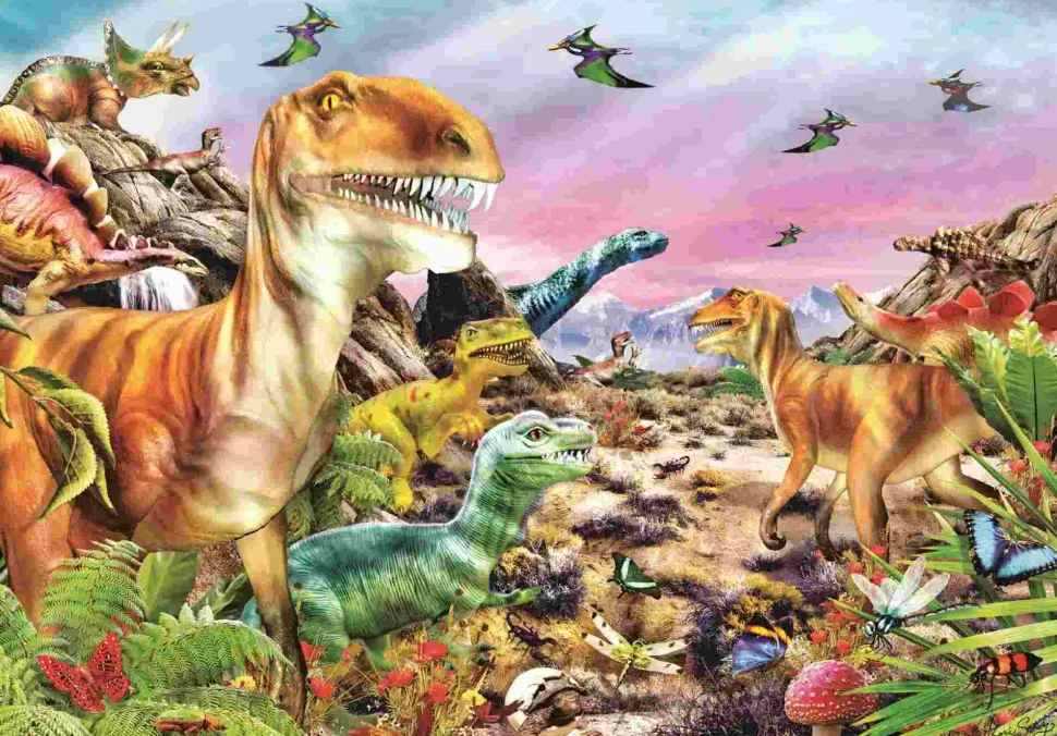 Puzzle Terra dos Dinossauros