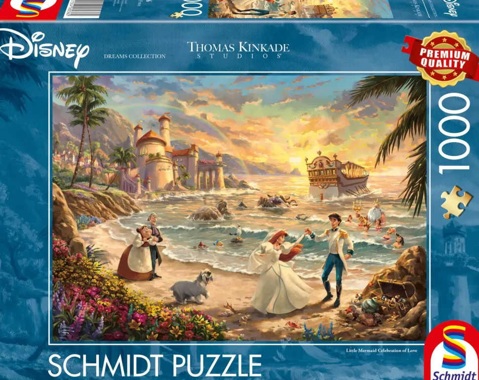 Puzzle Thomas Kinkade: A celebração do amor da Pequena Sereia