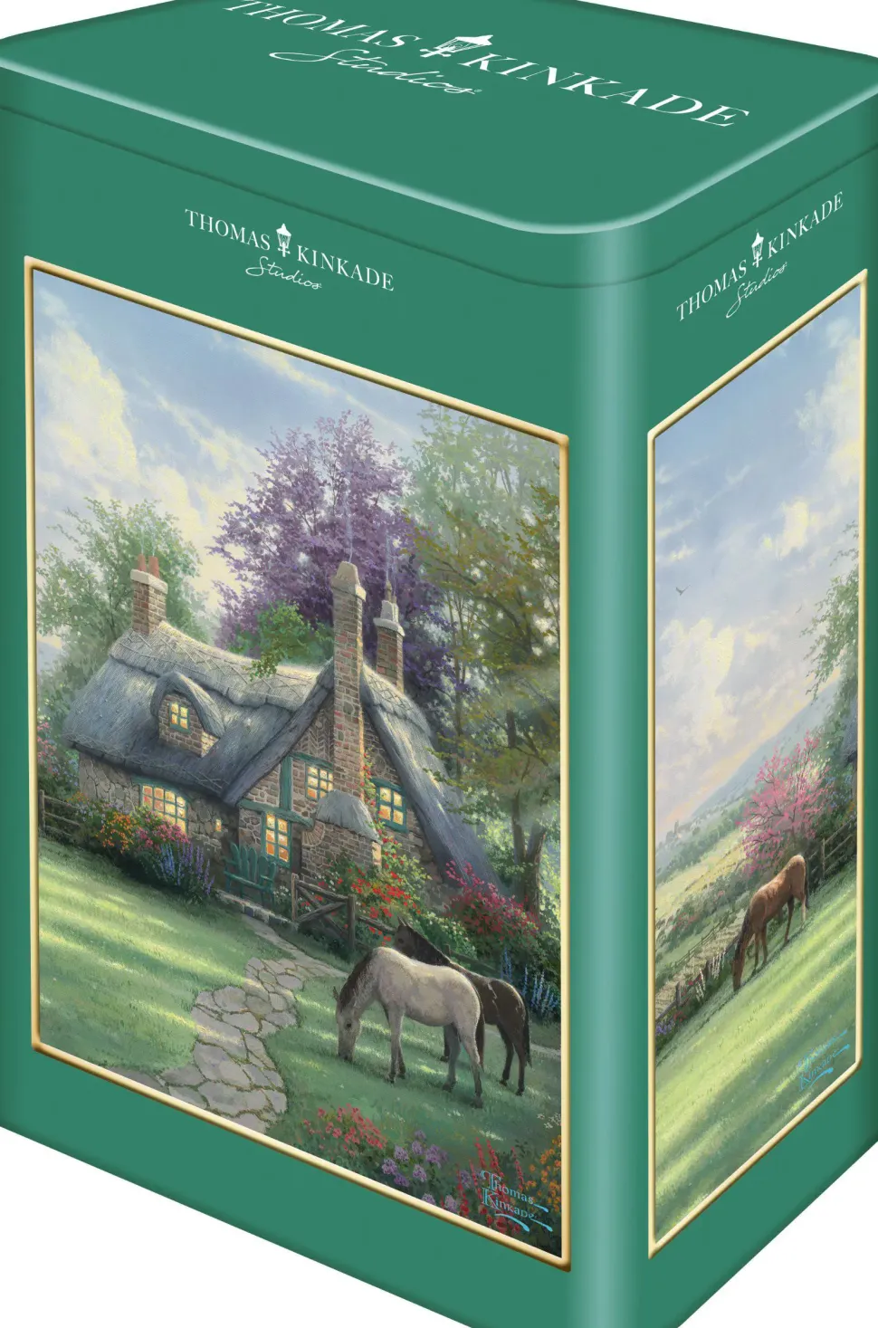 Puzzle Thomas Kinkade: Um dia de verão perfeito em uma caixa de lata