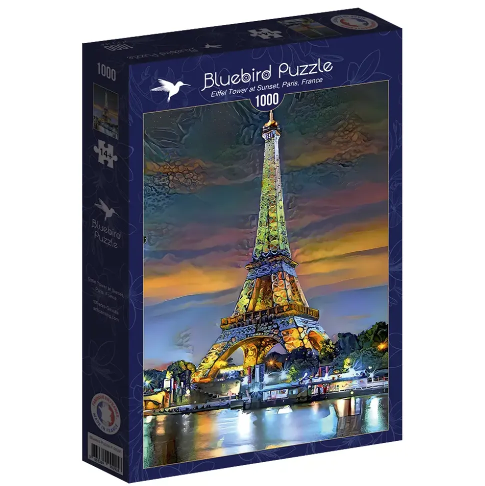 Puzzle Torre Eiffel ao pôr do sol, Paris, França