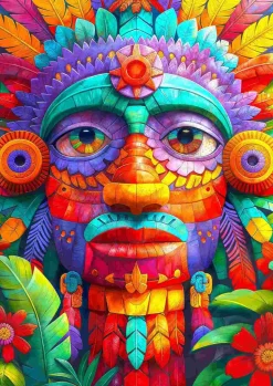 Puzzle Totem floral