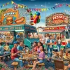 Puzzle Trailer de comida