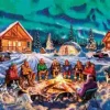 Puzzle Uma noite de aurora boreal