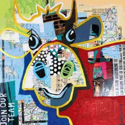 Puzzle Vaca pontilhada