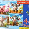 Puzzle 4v1 Animais bonitos