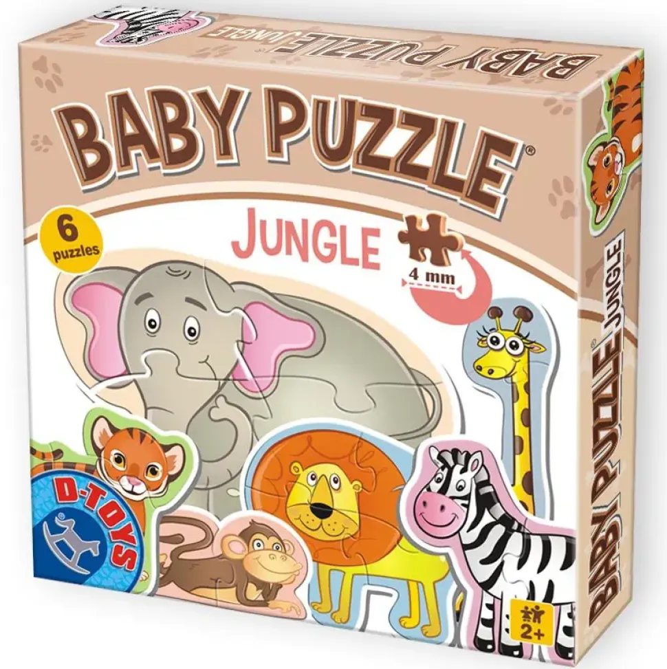 Puzzle 6v1 Animais da Selva
