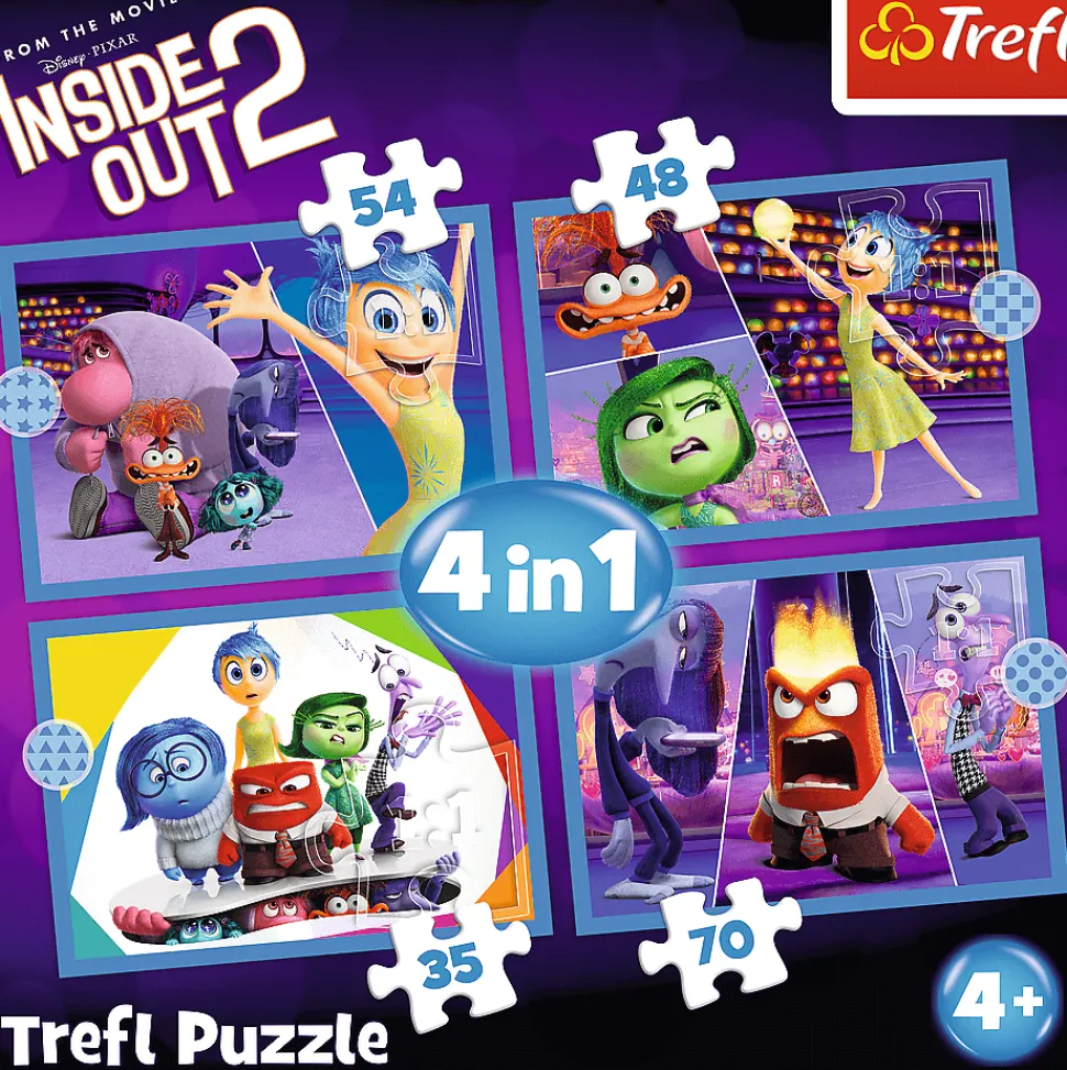 Puzzle 4v1 de dentro para fora 2: regra das emoções